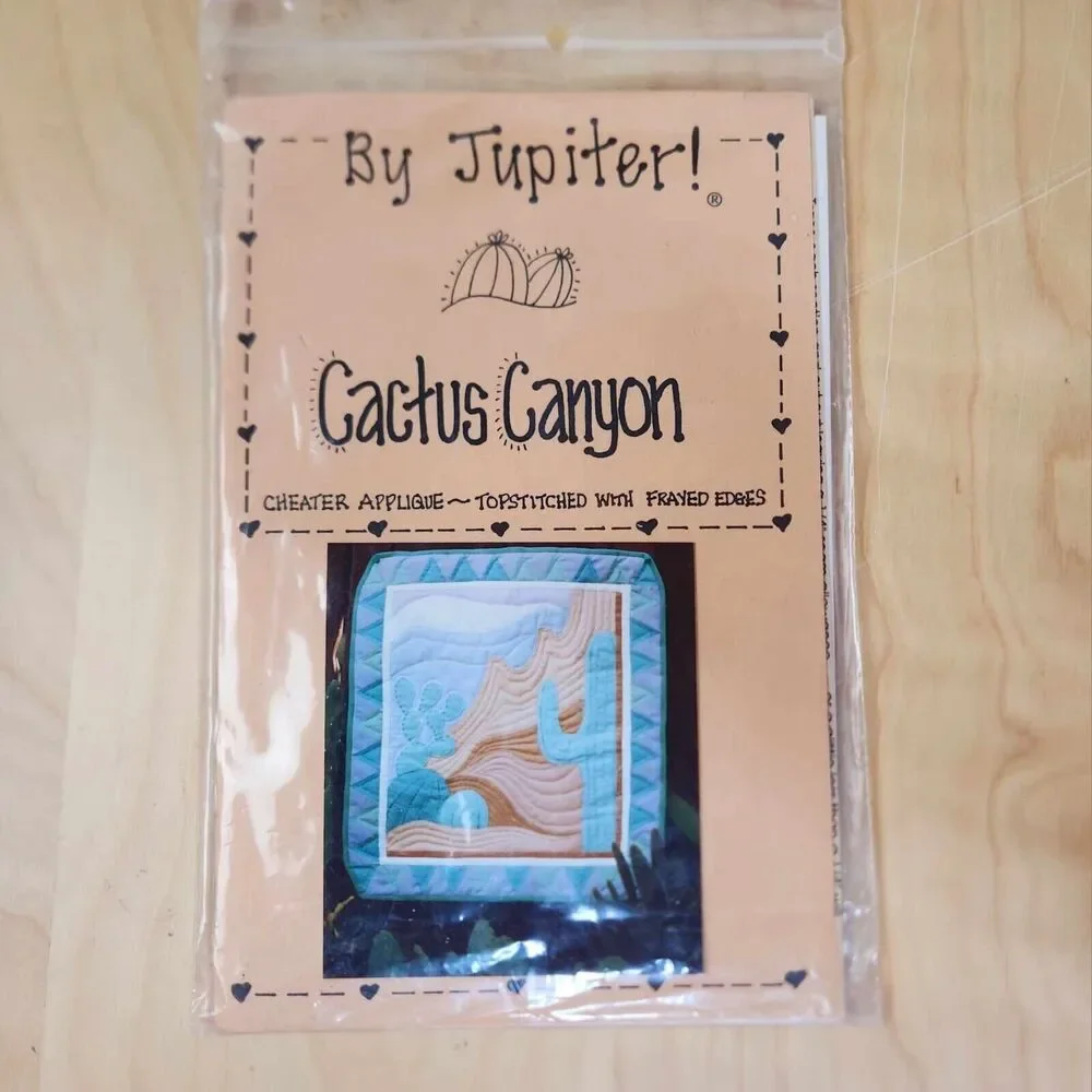 Cactus Canyon Wall Quilt Pattern Cheater Applique by Jupiter Mary Martin 1989